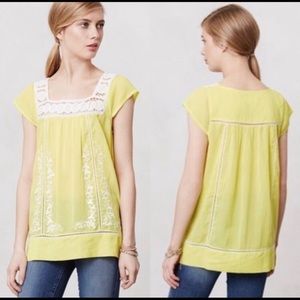 Anthro moulinette soeurs blouse sz 0